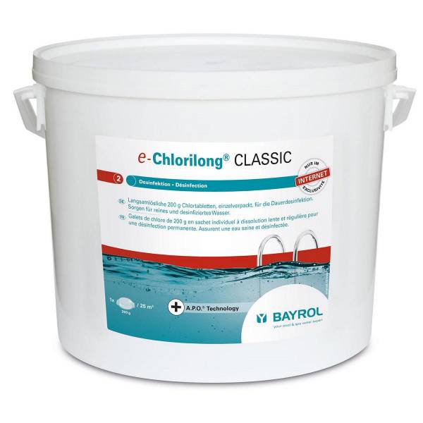 10 kg - BAYROL e-Chlorilong® CLASSIC 200 g Tabletten