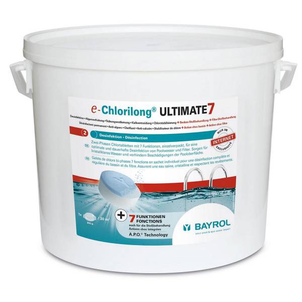 10,2 kg - BAYROL e-Chlorilong® ULTIMATE 7 300 g Tabletten