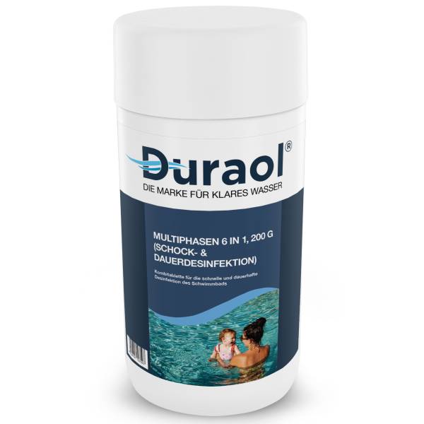1 kg - Duraol® Multiphasen 6 in 1, 200 g (Schock- &amp; Dauerdesinfektion)