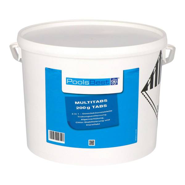 10 kg - PoolsBest® Chlor Multitabs 5 in 1, 200 g Tabs