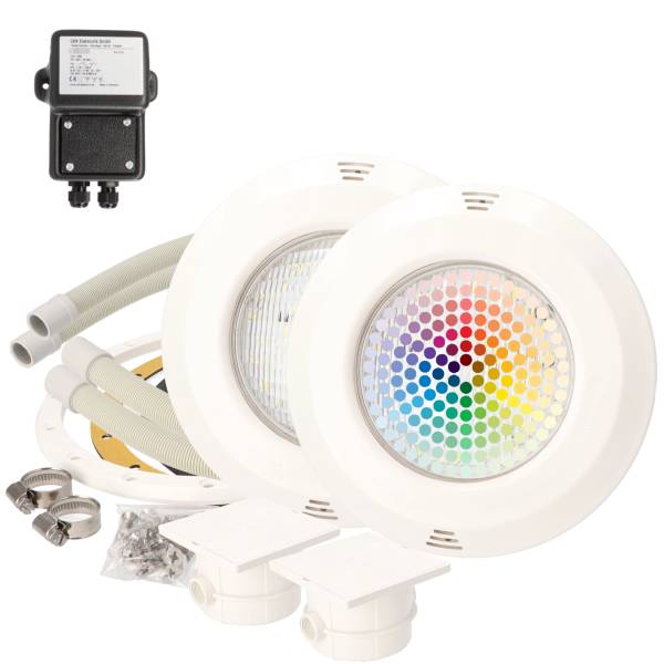 OKU Unterwasserscheinwerfer - 30W LED RGB - inkl. Sicherheitstrafo - SET 2