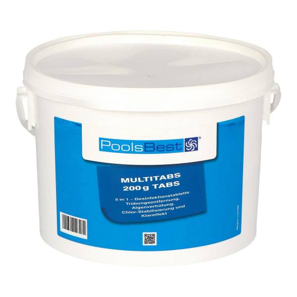 3 kg - PoolsBest® Chlor Multitabs 5 in 1, 200 g Tabs