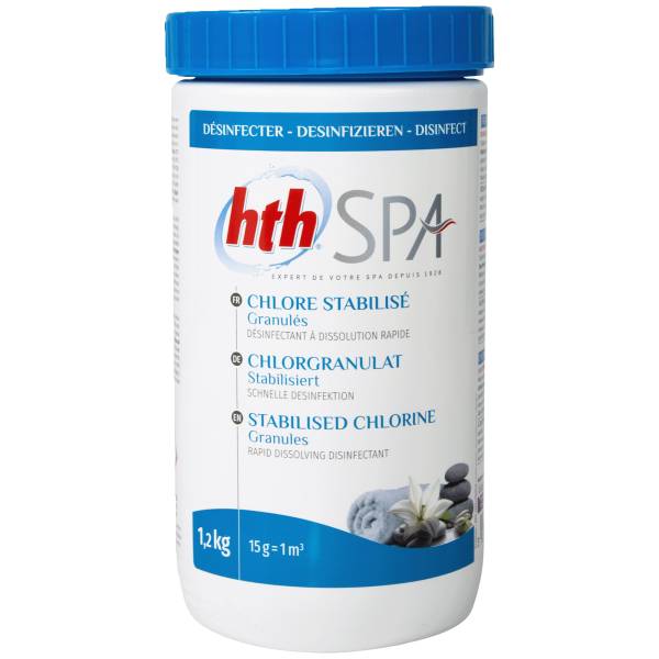 1,2 kg - hth® Spa CHLOR GRANULAT stabilisiert